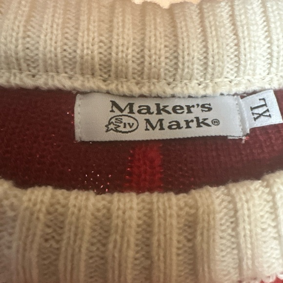 Red Crewneck Sweater for Men - Picture 5 of 5